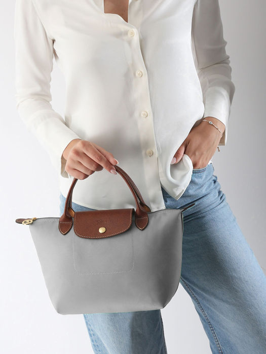 Longchamp Le pliage original Sacs porté main Gris