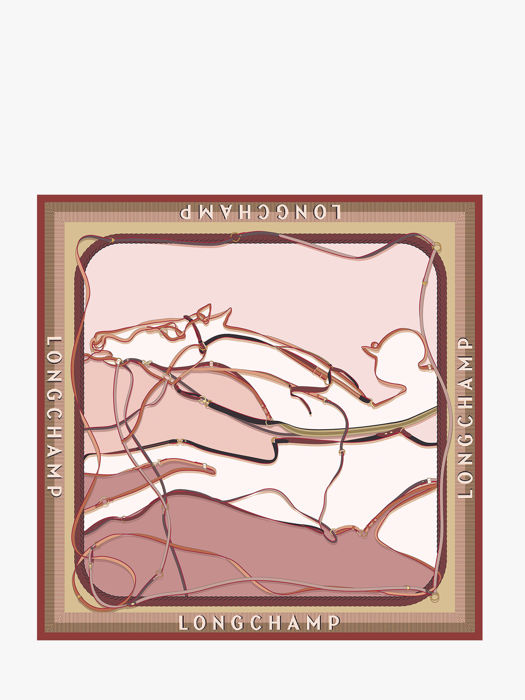 Longchamp Soie gots Etole Rose