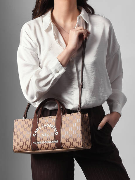 Sac East-west Rsg Mono Magazine Karl lagerfeld Beige rsg B1W50013 vue secondaire 1