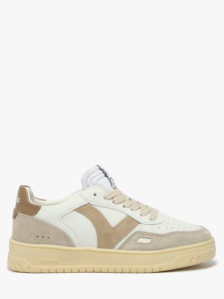 Sneakers En Cuir Victoria Beige women 1257136