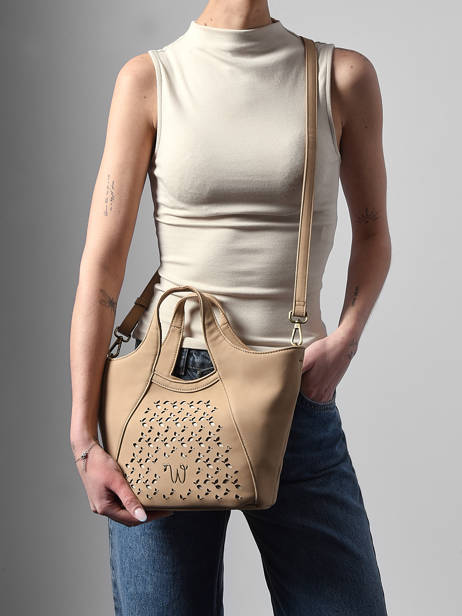 Sac Bandoulière Zamia Woomen Beige zamia WZAM06 vue secondaire 2