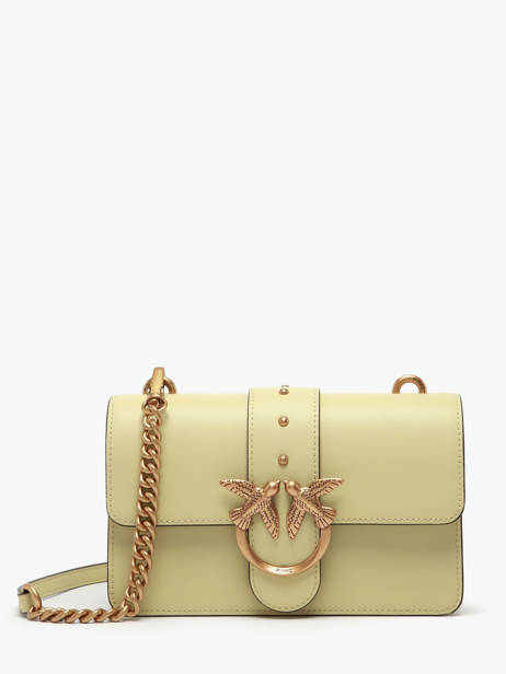 Sac Bandoulière Love Bag Icon Cuir Pinko Vert love bag icon A0F1