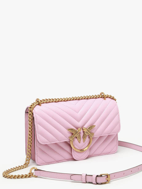 Sac Bandoulière Love Bag Quilt Cuir Pinko Rose love bag quilt A0GK vue secondaire 2