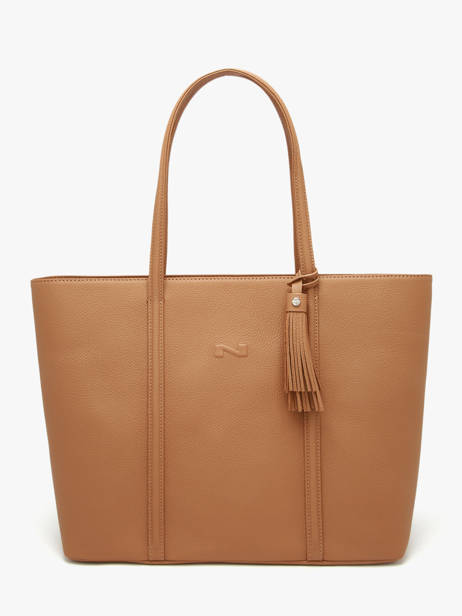 Sac Porté épaule Nathan Cuir Nathan baume Marron nathan 1