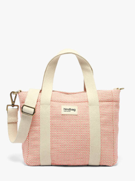 Sac à Main Tressage Coton Hindbag Rose tressage TS
