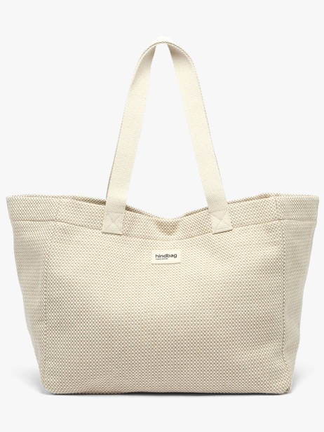 Sac Porté épaule Tressage Coton Hindbag Beige tressage TS