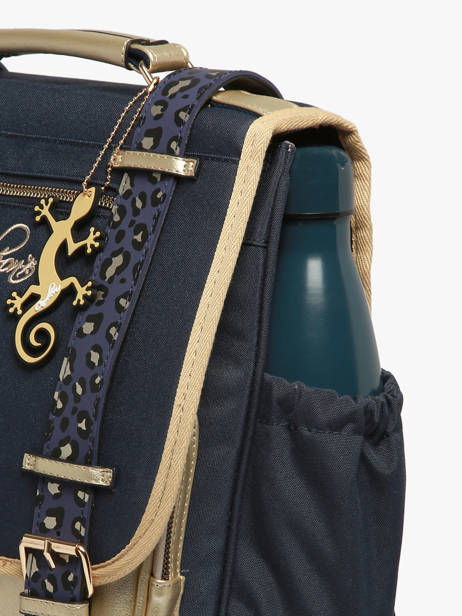 Sac à Dos 3 Compartiments Cameleon Bleu vintage fantasy PBVGSD39 vue secondaire 5