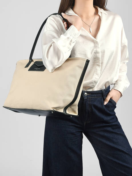Sac Porté épaule Canvas Kba Lancaster Beige canvas kba 50 vue secondaire 1