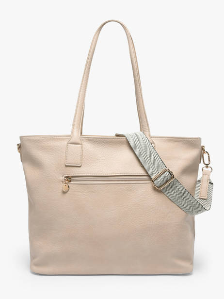 Sac Porté épaule Zip Lulu castagnette Beige zip ALBIN vue secondaire 3