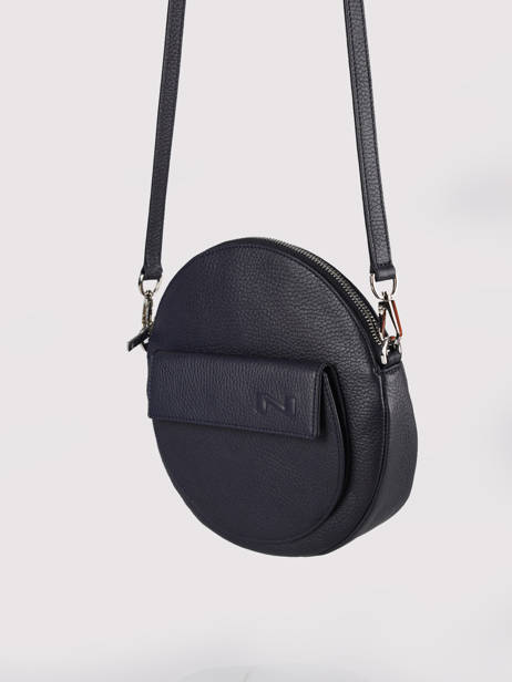 Sac Bandoulière Dorine Cuir Nathan baume Bleu nathan 32PO vue secondaire 2