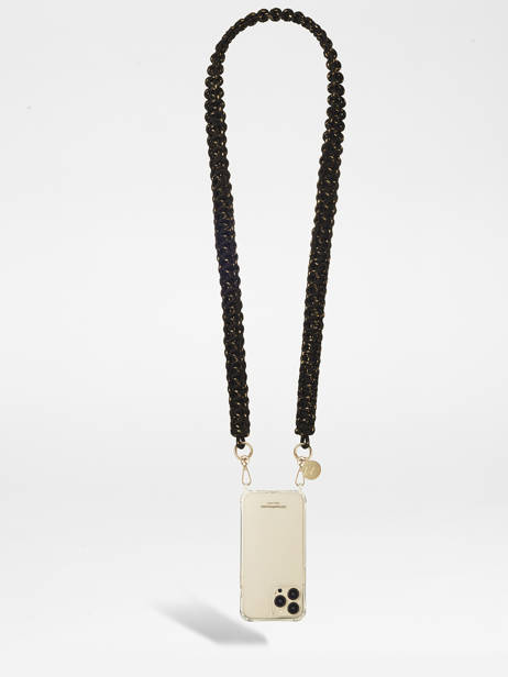 Bandoulière De Coque Téléphone La coque francaise Noir chaine LE308290 vue secondaire 3